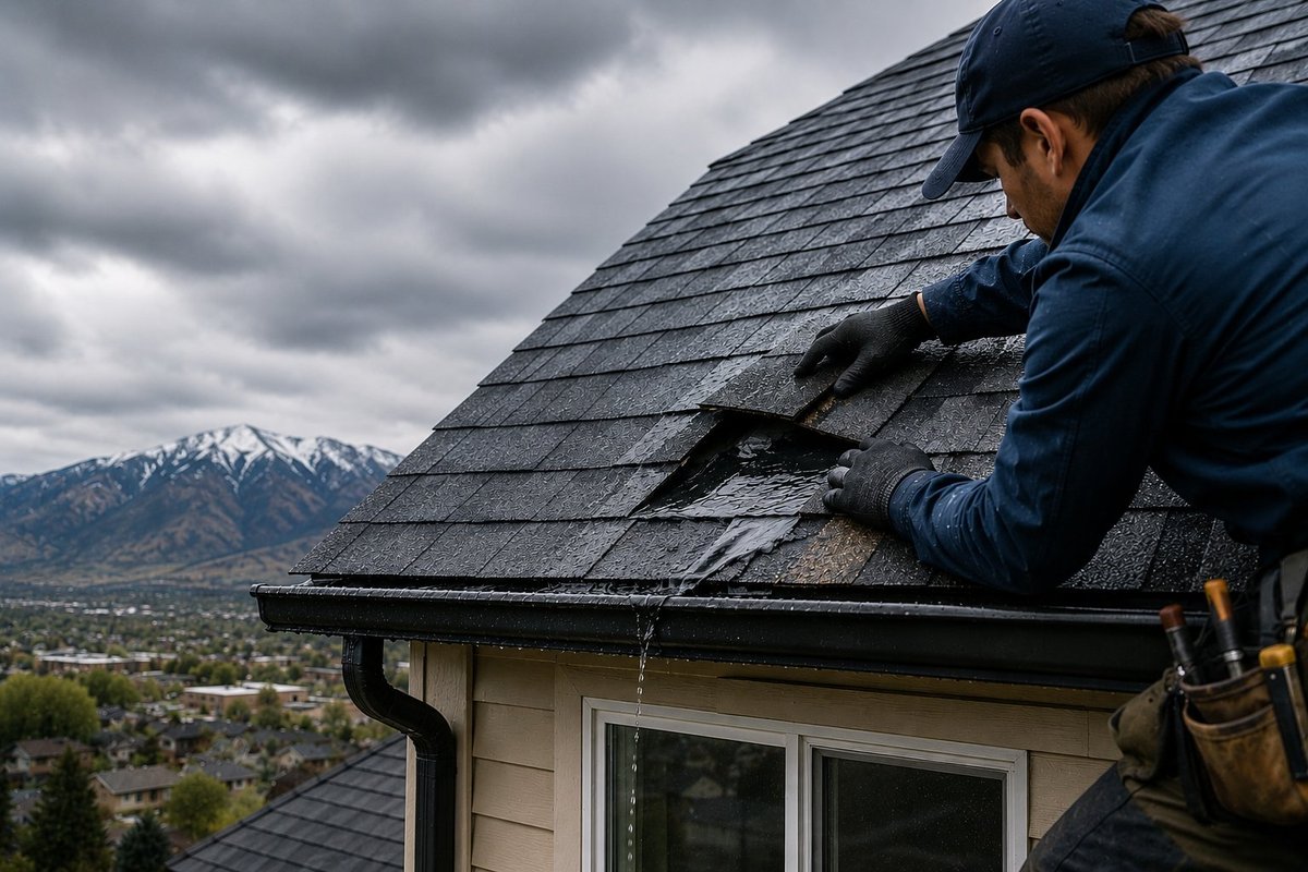 Provo leak repair project — targeted valley flashing fix